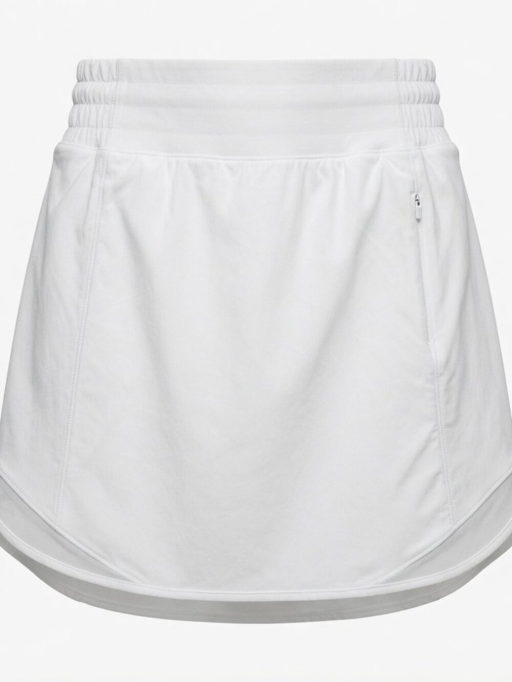 NWT Lululemon Sz 2 Long Hotty Hot HR High-Rise White Athletic Skirt Skort Tennis